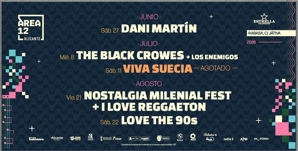 Área 12 Alicante: Estrellas de la música para noches de verano