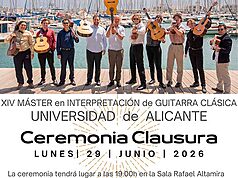 La UA clausura su Máster de Guitarra Clásica con recital y diplomas