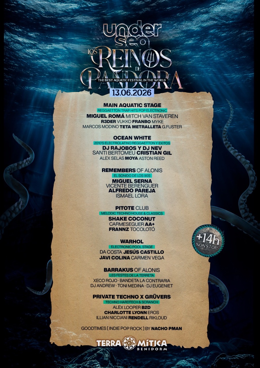 Undersea Festival 2026: Benidorm se sumerge en 14h de música y agua