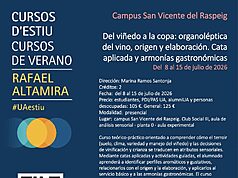 Curso UA: Descifrando el vino de Alicante, del terroir a la copa